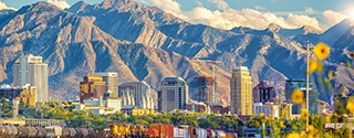 Downtown skyline in Salt Lake City, Utah.