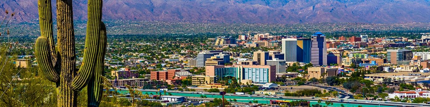 Downtown skyline in Tucson, Arizona.